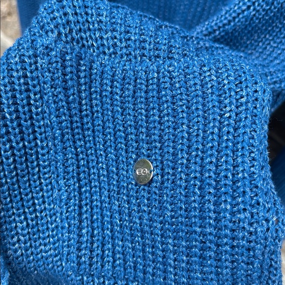 Escada Sport Blue Fringed Cardigan - Picture 3 of 5